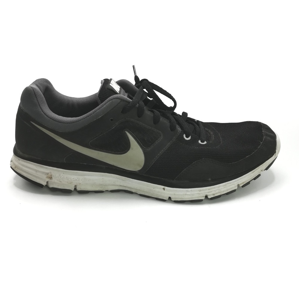 Nike Shoes Mens Lunarfly 4 Sneakers Running Black Gray Fitsole Lace Up 12